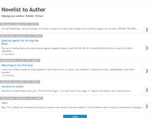 Tablet Screenshot of novelist-to-author.blogspot.com