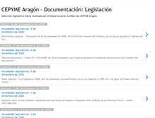 Tablet Screenshot of cepymearagon-legislacion.blogspot.com