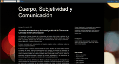 Desktop Screenshot of cuerposubjetividadycomunicacion.blogspot.com