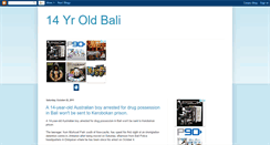 Desktop Screenshot of 14-yr-old-bali.blogspot.com