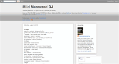 Desktop Screenshot of mildmannereddj.blogspot.com