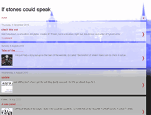 Tablet Screenshot of ifstonescouldspeak.blogspot.com