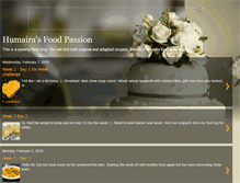 Tablet Screenshot of humairasfoodpassion.blogspot.com