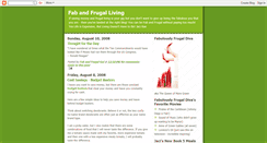 Desktop Screenshot of fabandfrugalliving.blogspot.com