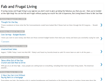 Tablet Screenshot of fabandfrugalliving.blogspot.com