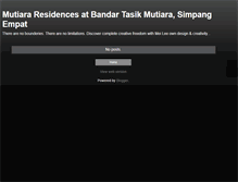 Tablet Screenshot of bandartasekmutiara.blogspot.com