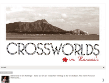 Tablet Screenshot of crossworldsinhawaii.blogspot.com