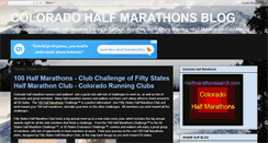 Desktop Screenshot of halfmarathonscolorado.blogspot.com