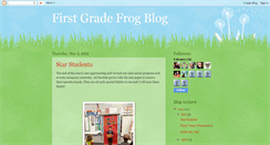 Desktop Screenshot of firstgradefrogblog.blogspot.com