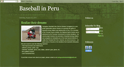 Desktop Screenshot of baseballinperu.blogspot.com