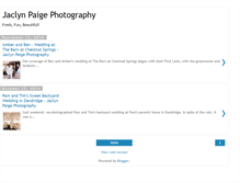 Tablet Screenshot of jaclynpaigephotography.blogspot.com