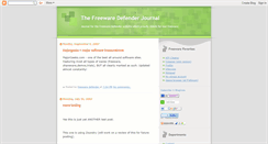 Desktop Screenshot of freewaredefender.blogspot.com