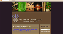 Desktop Screenshot of baysideacupuncture.blogspot.com