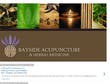 Tablet Screenshot of baysideacupuncture.blogspot.com