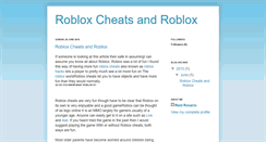 Desktop Screenshot of goodrobloxcheats.blogspot.com