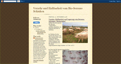 Desktop Screenshot of haltbarkeitverzehr-bioserranoschinken.blogspot.com