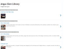 Tablet Screenshot of angusglenlibrary.blogspot.com