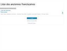 Tablet Screenshot of anciennes-franciscaines-list.blogspot.com