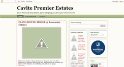 Desktop Screenshot of cavitepremierestates.blogspot.com