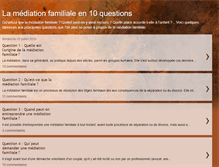 Tablet Screenshot of mediation-familiale-en-10-questions.blogspot.com