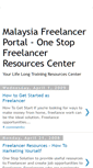 Mobile Screenshot of malaysiafreelanceportal.blogspot.com
