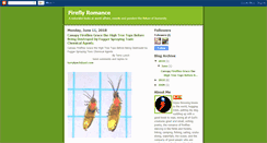 Desktop Screenshot of fireflyromance.blogspot.com