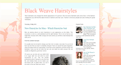 Desktop Screenshot of blackweavehairstyles.blogspot.com