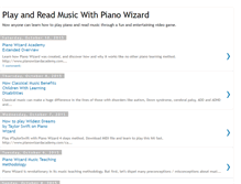 Tablet Screenshot of pianowizard.blogspot.com