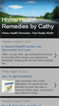 Mobile Screenshot of homehealthremediesbycathy.blogspot.com