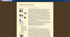 Desktop Screenshot of hillarymyrick.blogspot.com