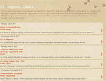 Tablet Screenshot of courageandcancer.blogspot.com