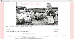 Desktop Screenshot of homespungirl.blogspot.com