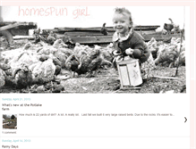 Tablet Screenshot of homespungirl.blogspot.com