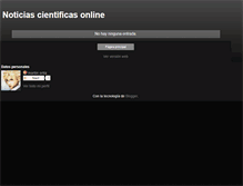 Tablet Screenshot of noticiascientificasonline.blogspot.com