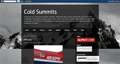 Desktop Screenshot of coldsummits.blogspot.com