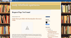 Desktop Screenshot of andywhitfieldspartacus-rafi.blogspot.com