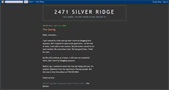 Desktop Screenshot of 2471silverridge.blogspot.com