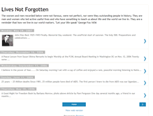 Tablet Screenshot of livesnotforgotten.blogspot.com