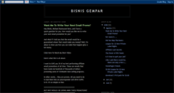 Desktop Screenshot of bisnisgempar.blogspot.com