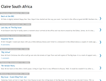 Tablet Screenshot of clairesouthafrica.blogspot.com