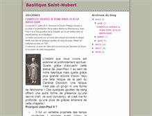 Tablet Screenshot of basiliquesainthubert.blogspot.com