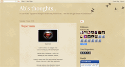 Desktop Screenshot of ab-and-his-thoughts.blogspot.com