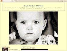 Tablet Screenshot of blessedhope13.blogspot.com