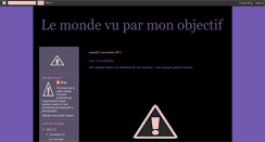 Desktop Screenshot of lemondeparmonobjectif.blogspot.com