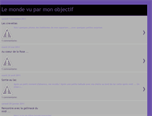 Tablet Screenshot of lemondeparmonobjectif.blogspot.com