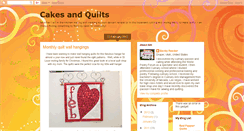 Desktop Screenshot of cakesandquilts.blogspot.com