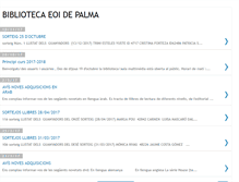 Tablet Screenshot of bibliotecaeoipalma.blogspot.com