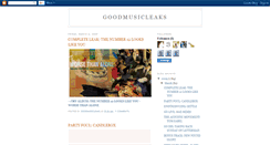 Desktop Screenshot of goodmusicleaks.blogspot.com