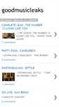Mobile Screenshot of goodmusicleaks.blogspot.com