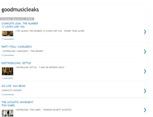 Tablet Screenshot of goodmusicleaks.blogspot.com